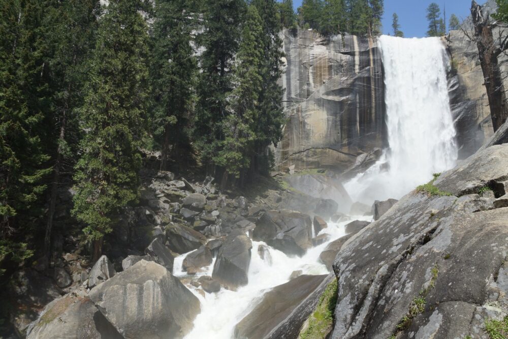 La première cascade, quand nous étions encore secs