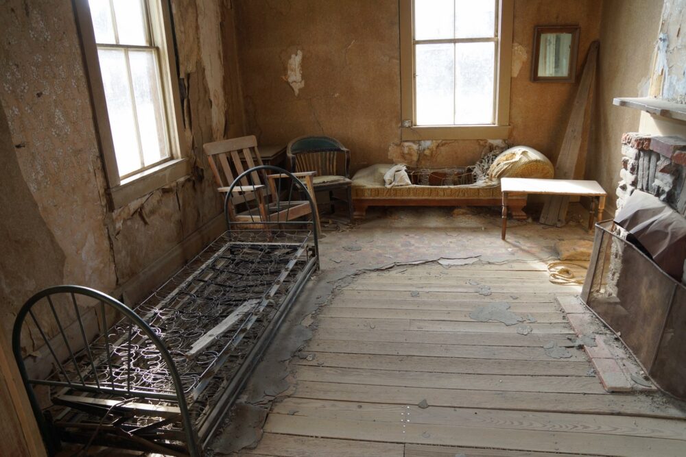 L'intérieur d'une maison d'habitation