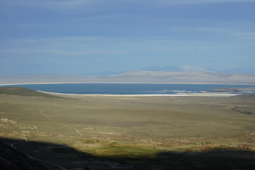 Le Mono Lake vu de haut