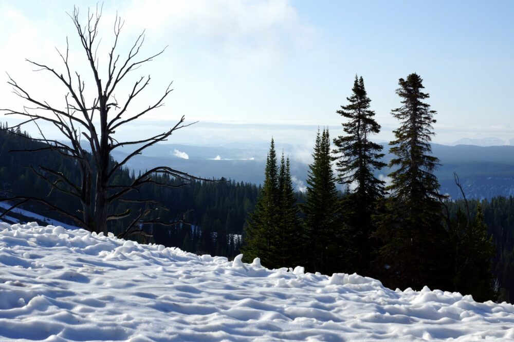 La neige était très présente sur les hauteurs