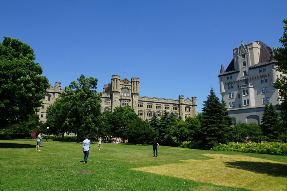 Le parc Major's Hill, où l'on se fait également quelques passes de foot US