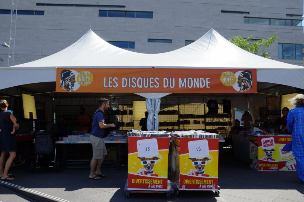 Le stand où nous avons rencontré Robert et Linda