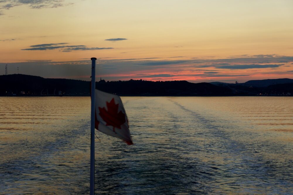 Coucher de soleil sur Baie-Comeau